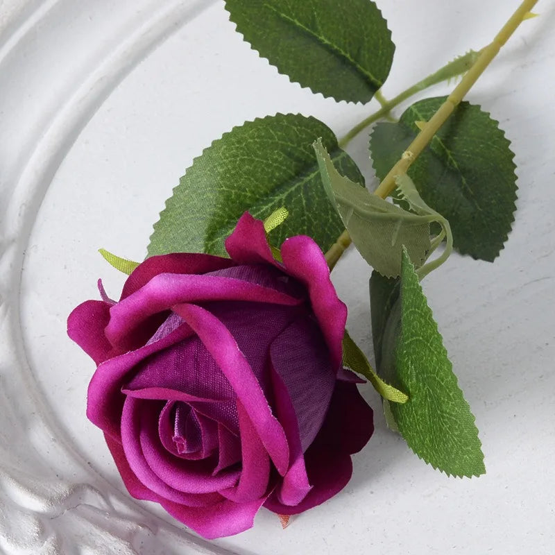 Junips | 20 pieces Realistic Velvet Silk Rose Bouquet