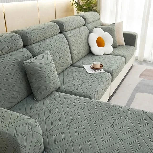 Junips | SlipBliss - Elegant Jacquard Non-Slip Sofa Cover