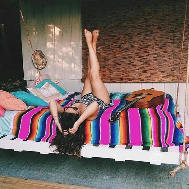 Junips | Colorful Mexican Serape Blanket