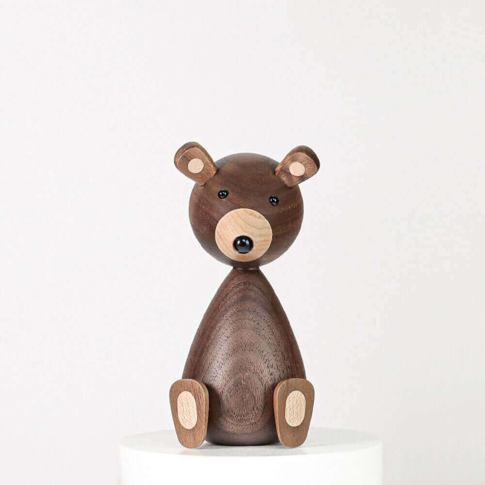 Junips | Danish Wood Brown Bear Family Ornaments
