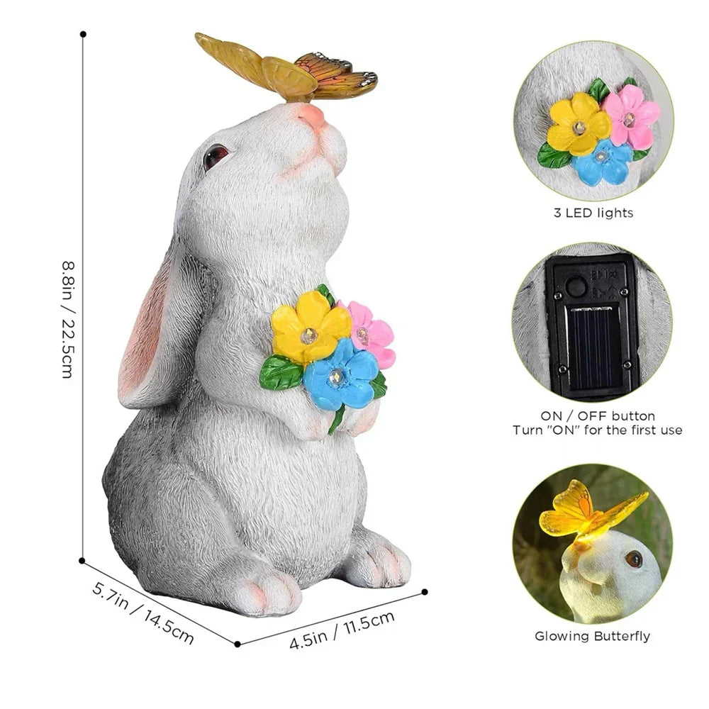 Junips | Butterfly and Flower Hare Garden Light