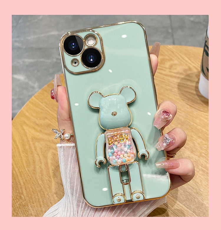 Junips | Bear Lover Colorful 3D Doll Phone Case