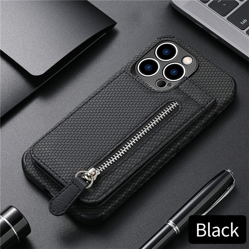 Junips | Zip Zip Elegance Wallet iPhone Case