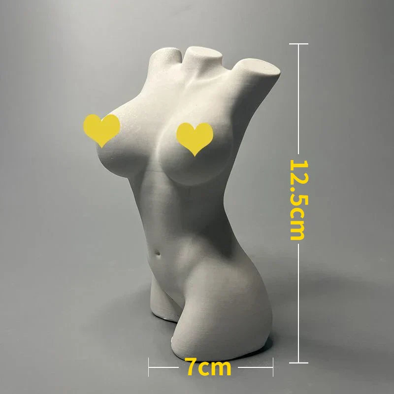 Junips | Nordic INS Style Character Plaster Statue DIY Painted Sketch Photography Props Table Decorations Home Art Plaster Decoration