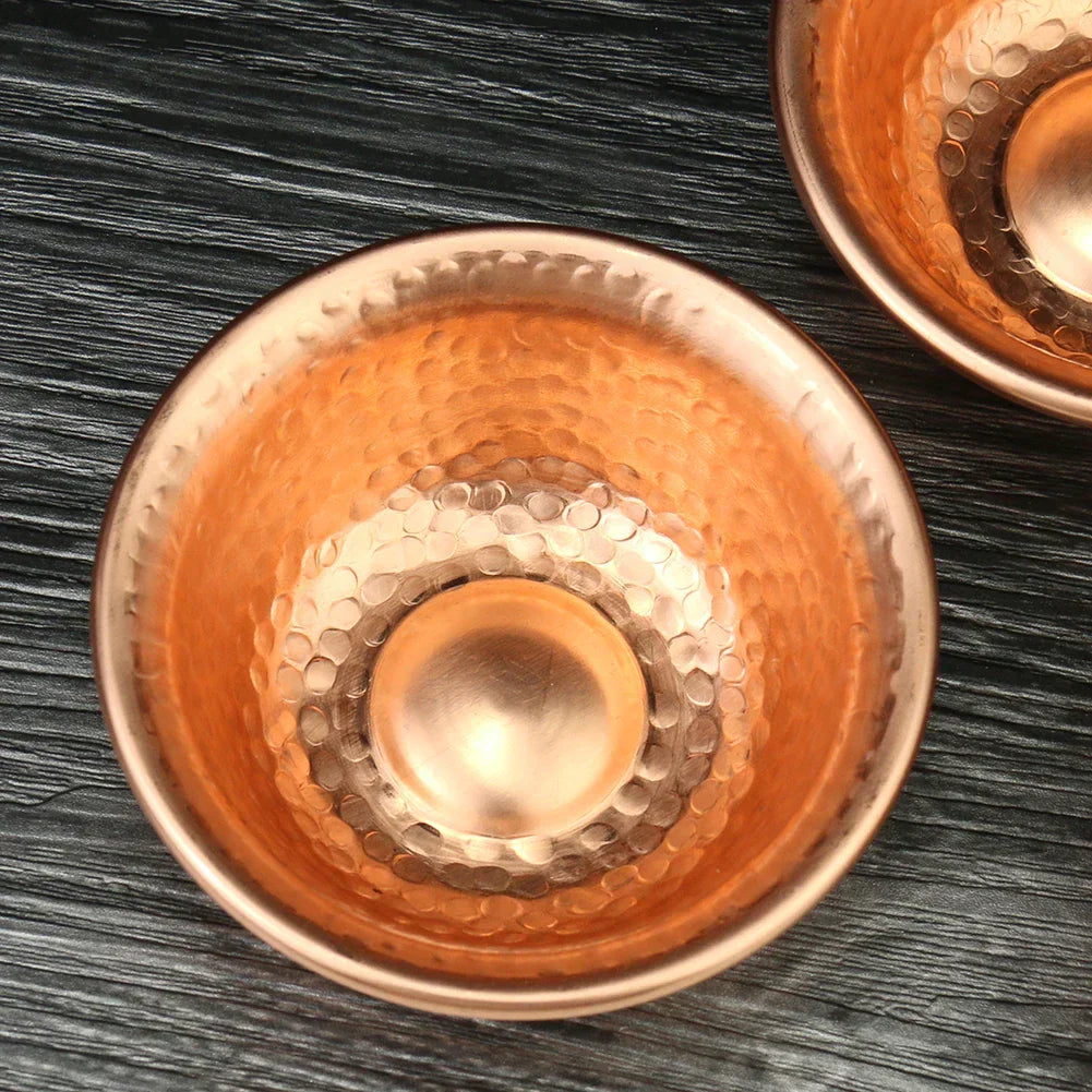 Junips | Nepalese pure copper water preparation bowl handmade hammer pattern holy water bowl for Buddha Buddhism accessories