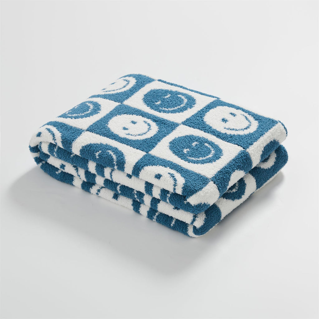 Junips | Smiley Checked Blanket
