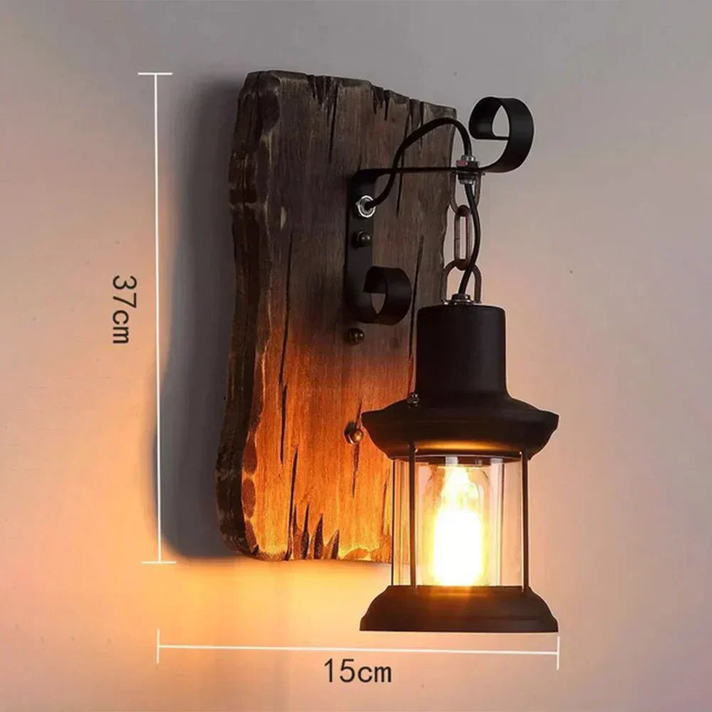 Junips | Retro Lantern Lamp Industrial Lantern Wall Light