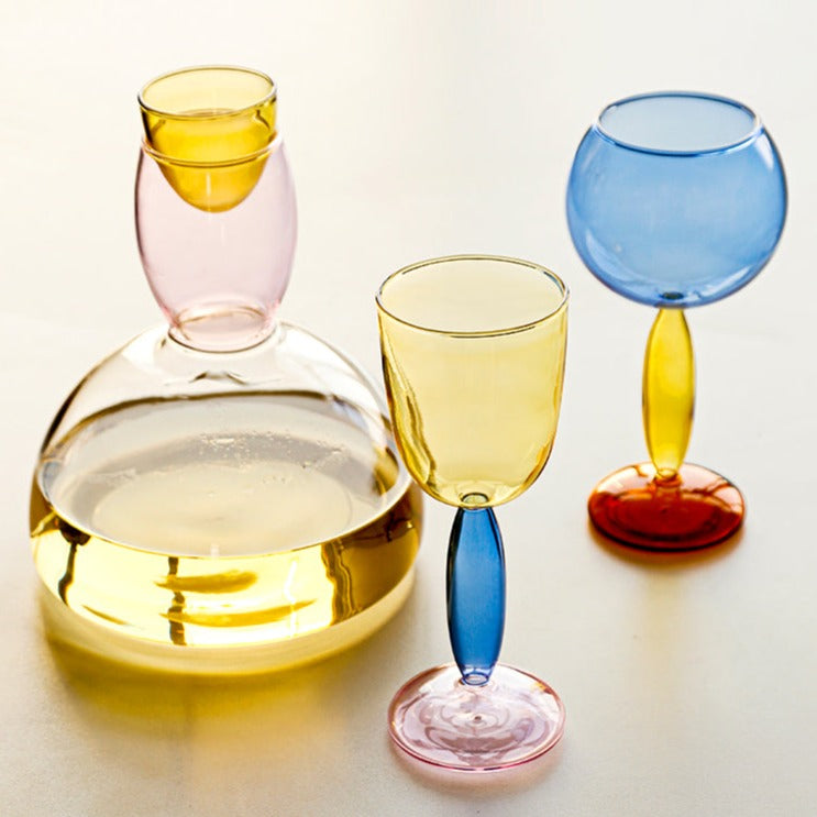 Junips | Borosilicate 3-Color Glassware - Wine Glass