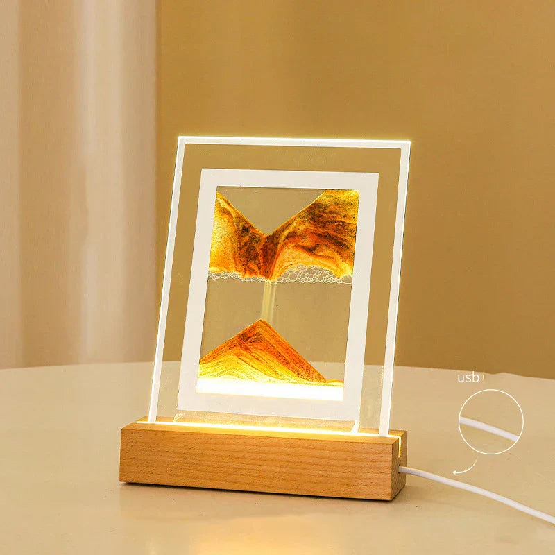 Junips | Sand Art LED Quicksand Artistic Table Lamp