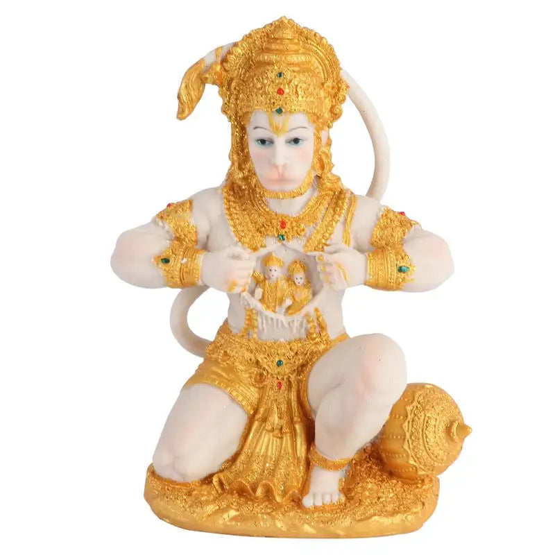 Junips | 1 Piece Hanuman Buddha Monkey God Figurine Southeast Asian Style Home Sculpture Lord Hanuman Statue Buddha Figur Ornament