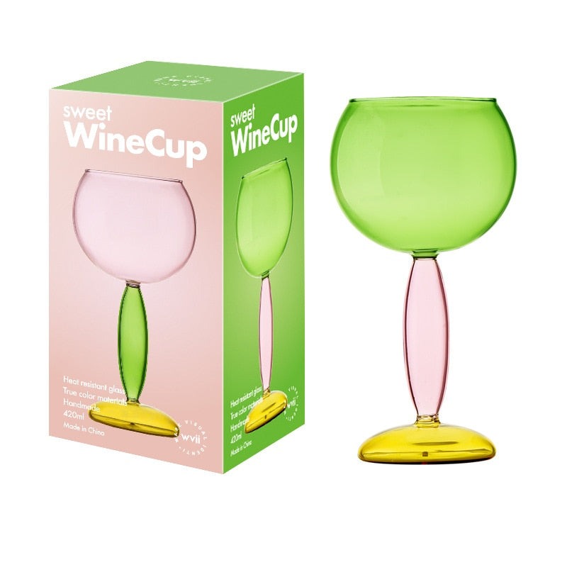 Junips | Borosilicate 3-Color Glassware - Wine Glass