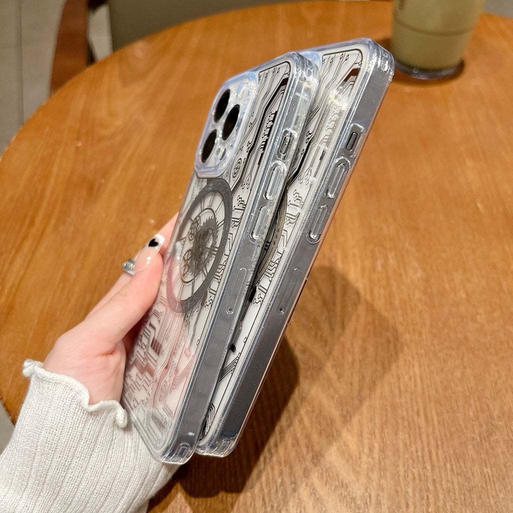 Junips | Transparent Mechanical Clock Magsafe iPhone Case