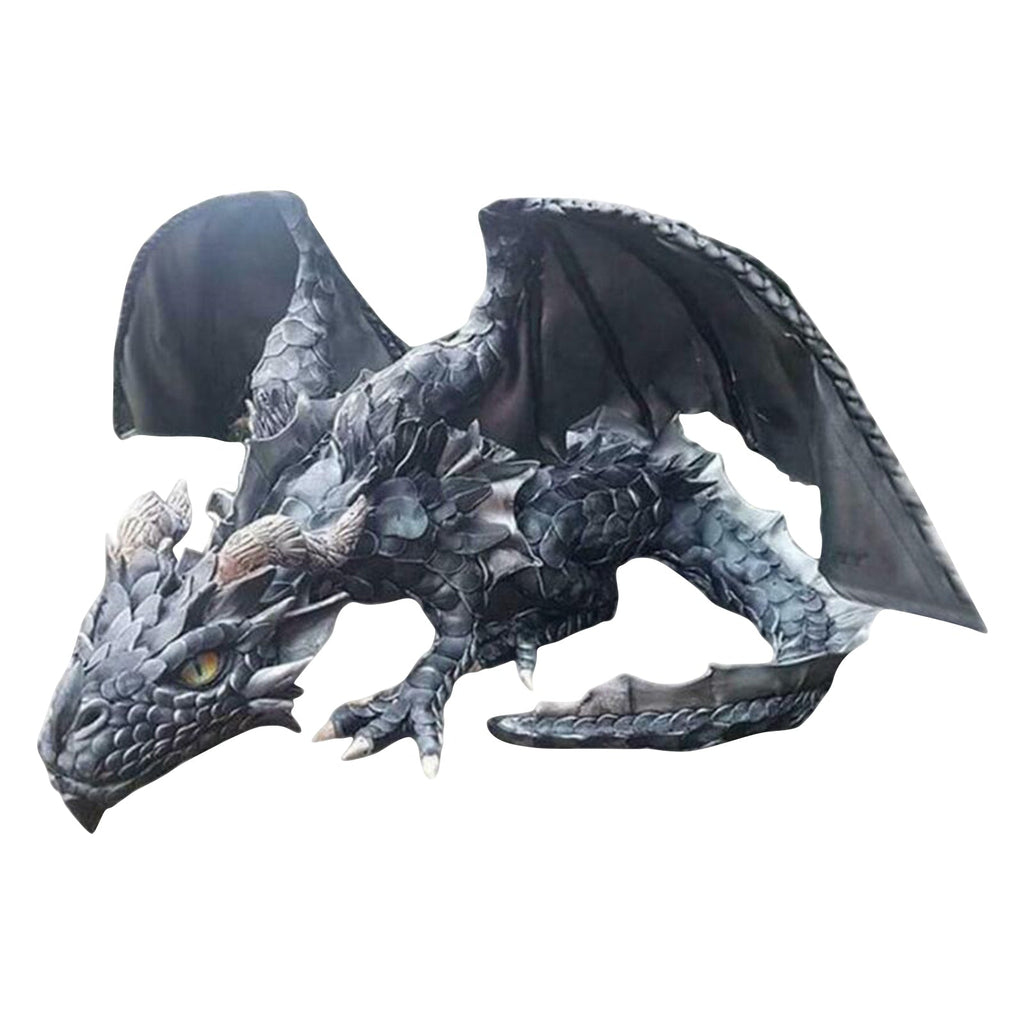 Junips | Crouching Dragon Guardian Statue: Gothic Outdoor Decoration