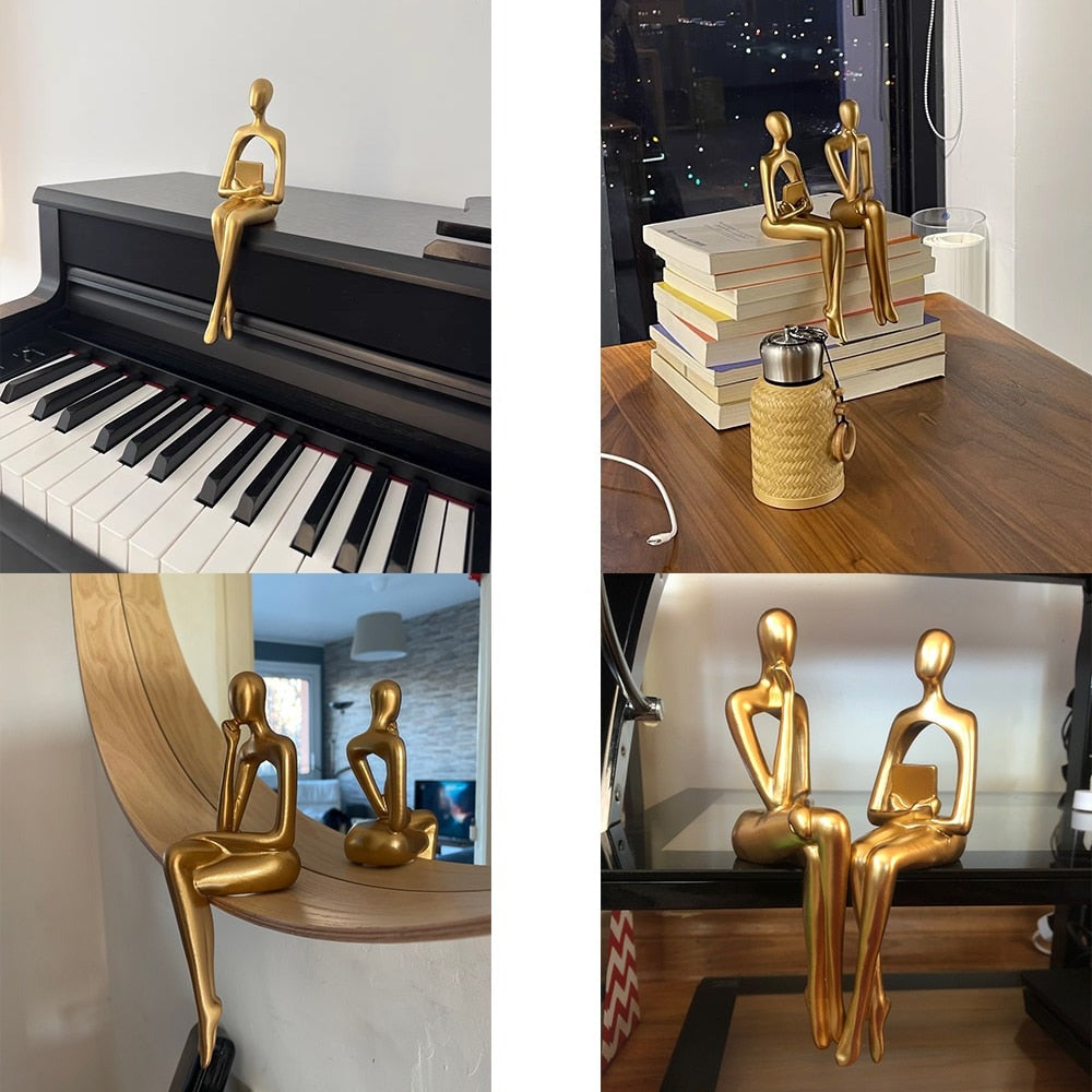 Junips | Modern Figurines Abstract Home Decor Sculpture