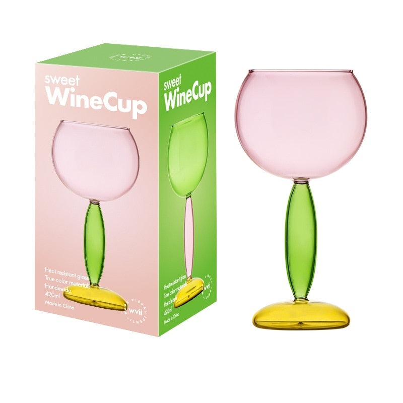 Junips | Borosilicate 3-Color Glassware - Wine Glass