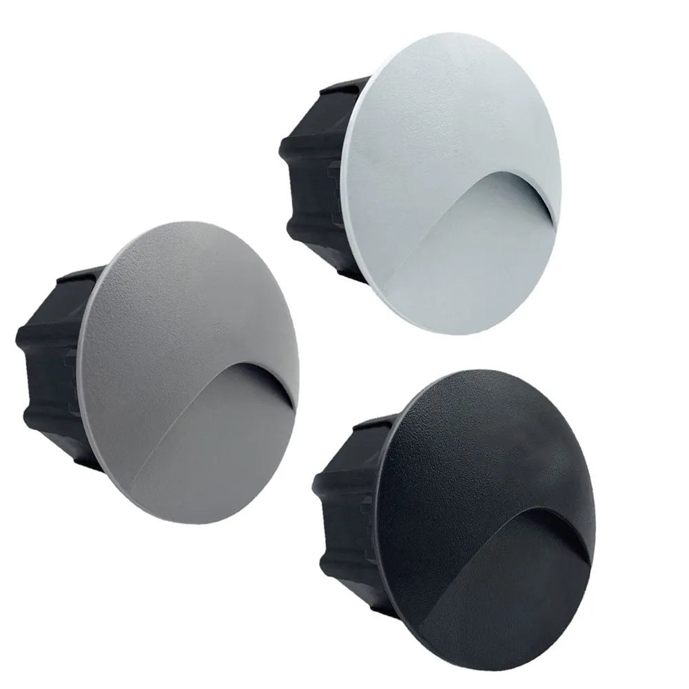 Junips | Modern waterproof IP65 LED recessed wall lamp for outdoor lighting - 3W embedded step & staircase balcony portal light