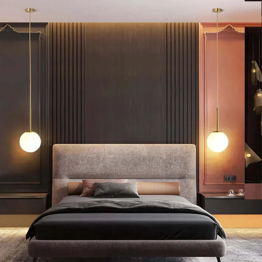 Junips | Mid-Century Modern Glass Ball Pendant Light