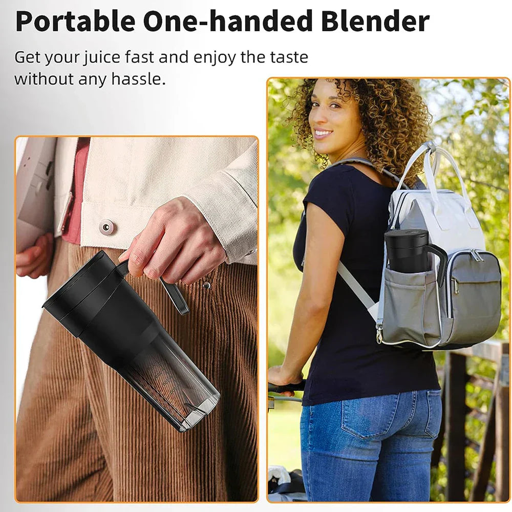 Junips | Portable Juicer - Rechargeable Mini Mixer with 6 Sharp Blades for Shakes and Smoothies