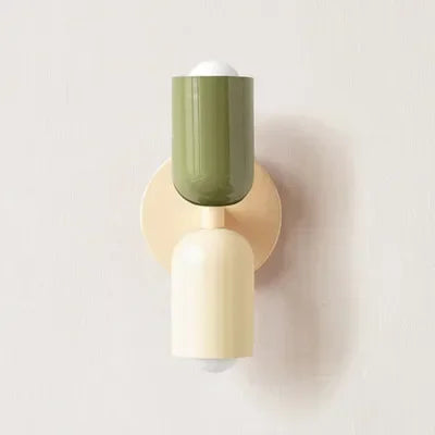 Junips | Nordic LED Wall Lamp Modern Minimalist Cream Double Head Lights For Living Room Bedroom Besides Study Indoor Decoration Fixture