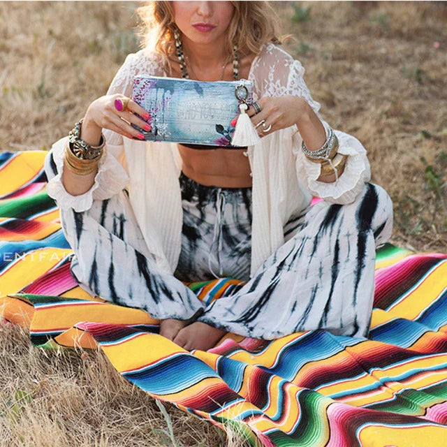 Junips | Colorful Mexican Serape Blanket