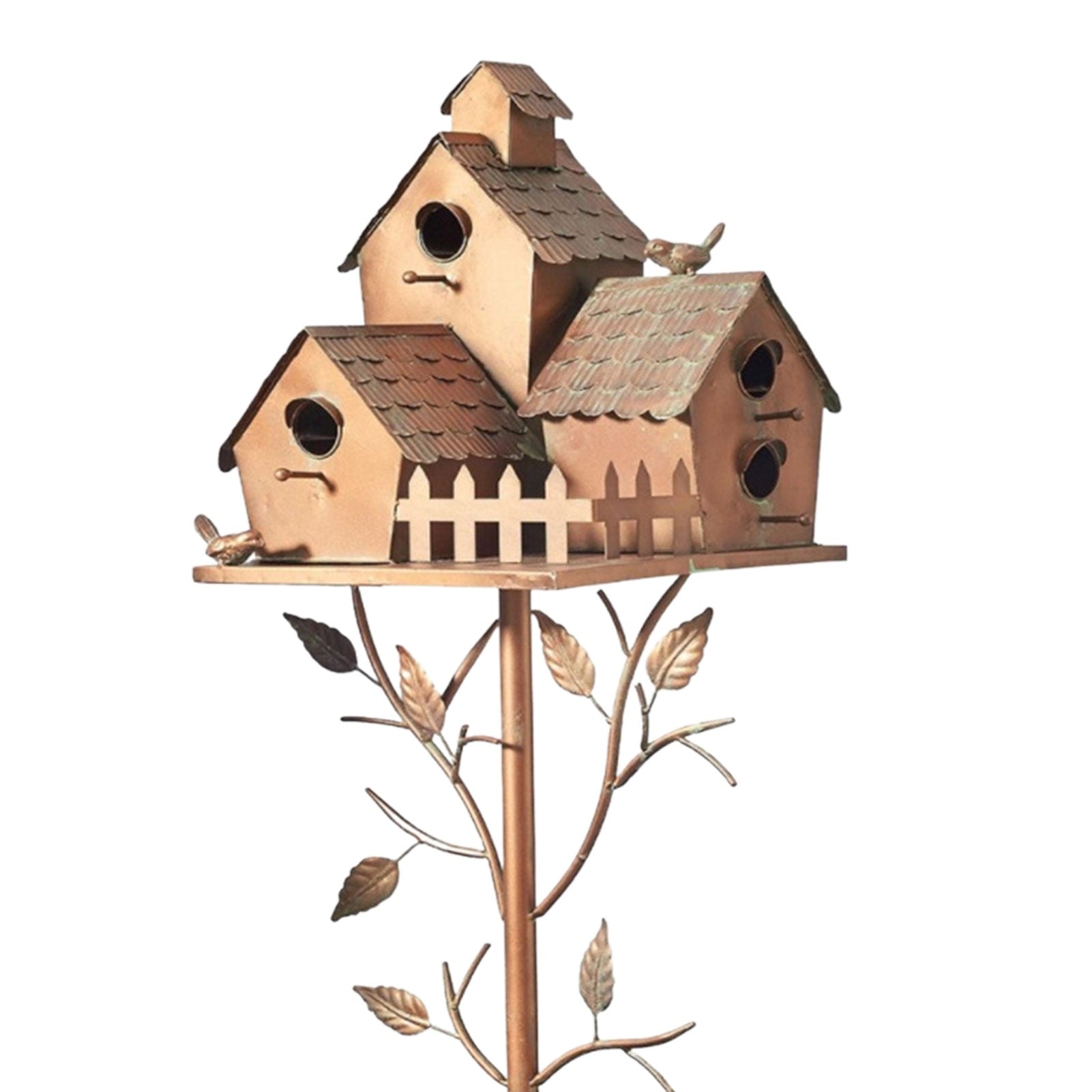 Junips | Metal art birdhouse garden stake - Talart
