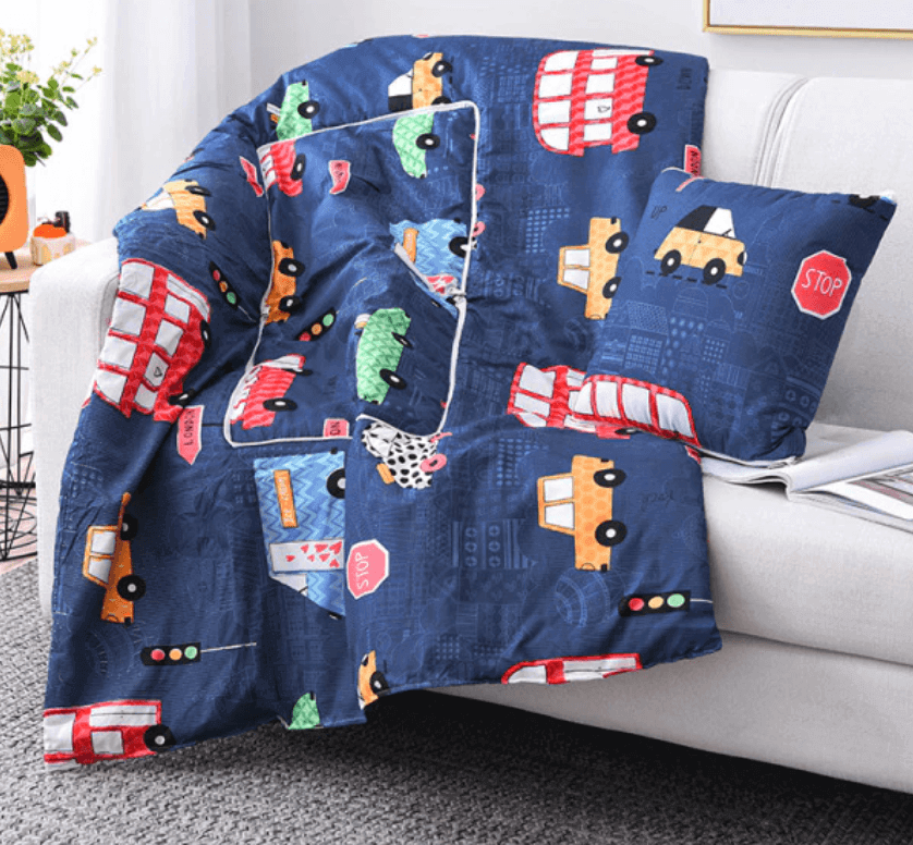 Junips | 2In1 Colorful Cartoon Pillow Blanket