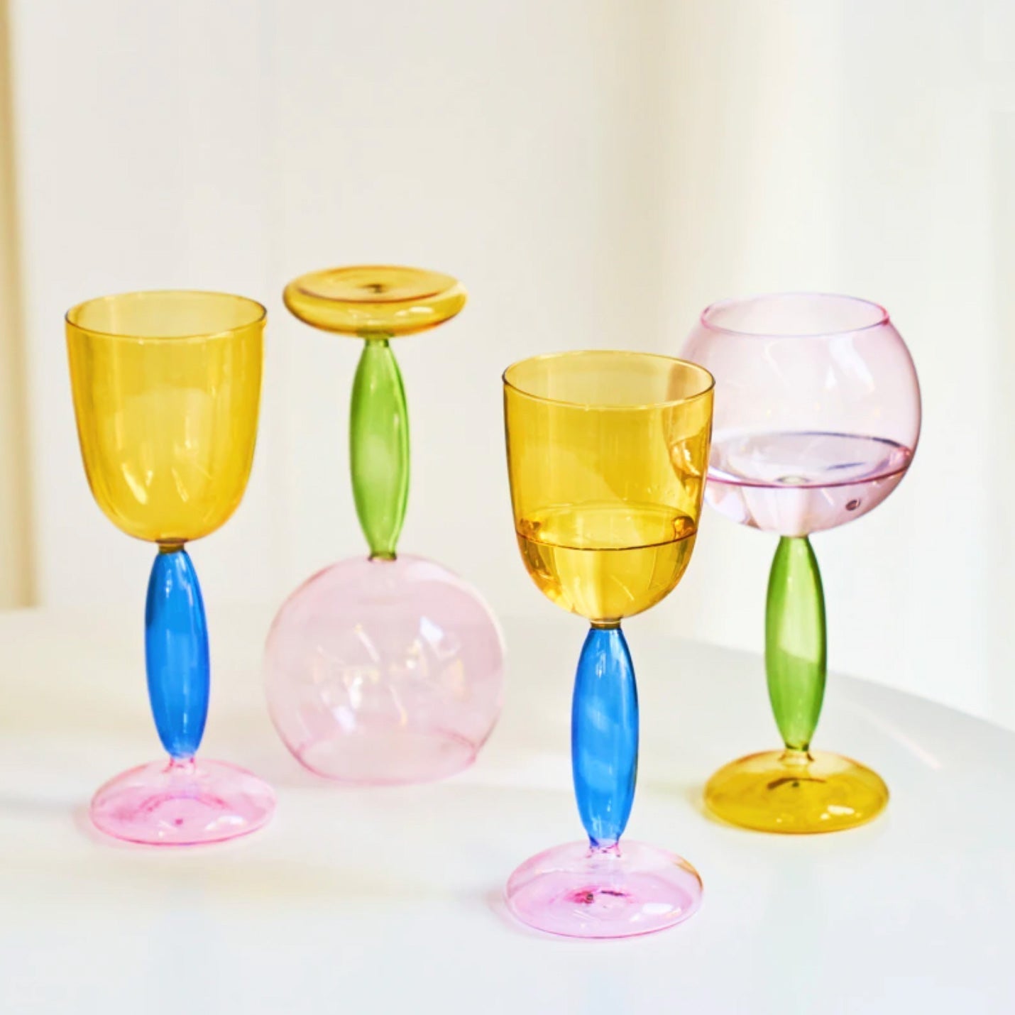 Junips | Borosilicate 3-Color Glassware - Wine Glass