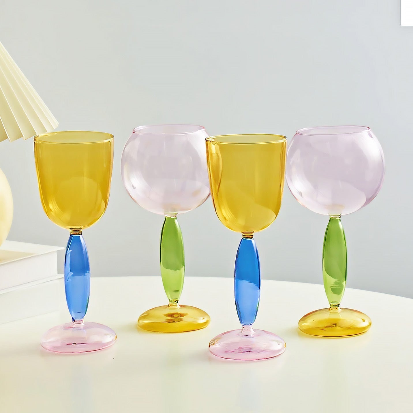 Junips | Borosilicate 3-Color Glassware - Wine Glass