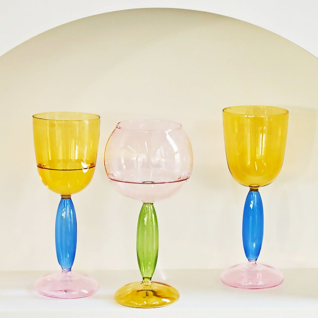 Junips | Borosilicate 3-Color Glassware - Wine Glass