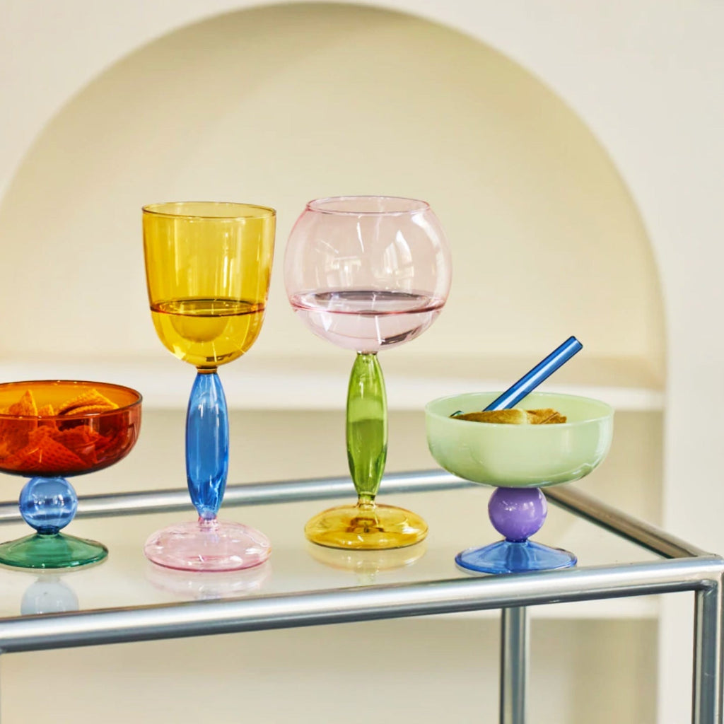 Junips | Borosilicate 3-Color Glassware - Wine Glass