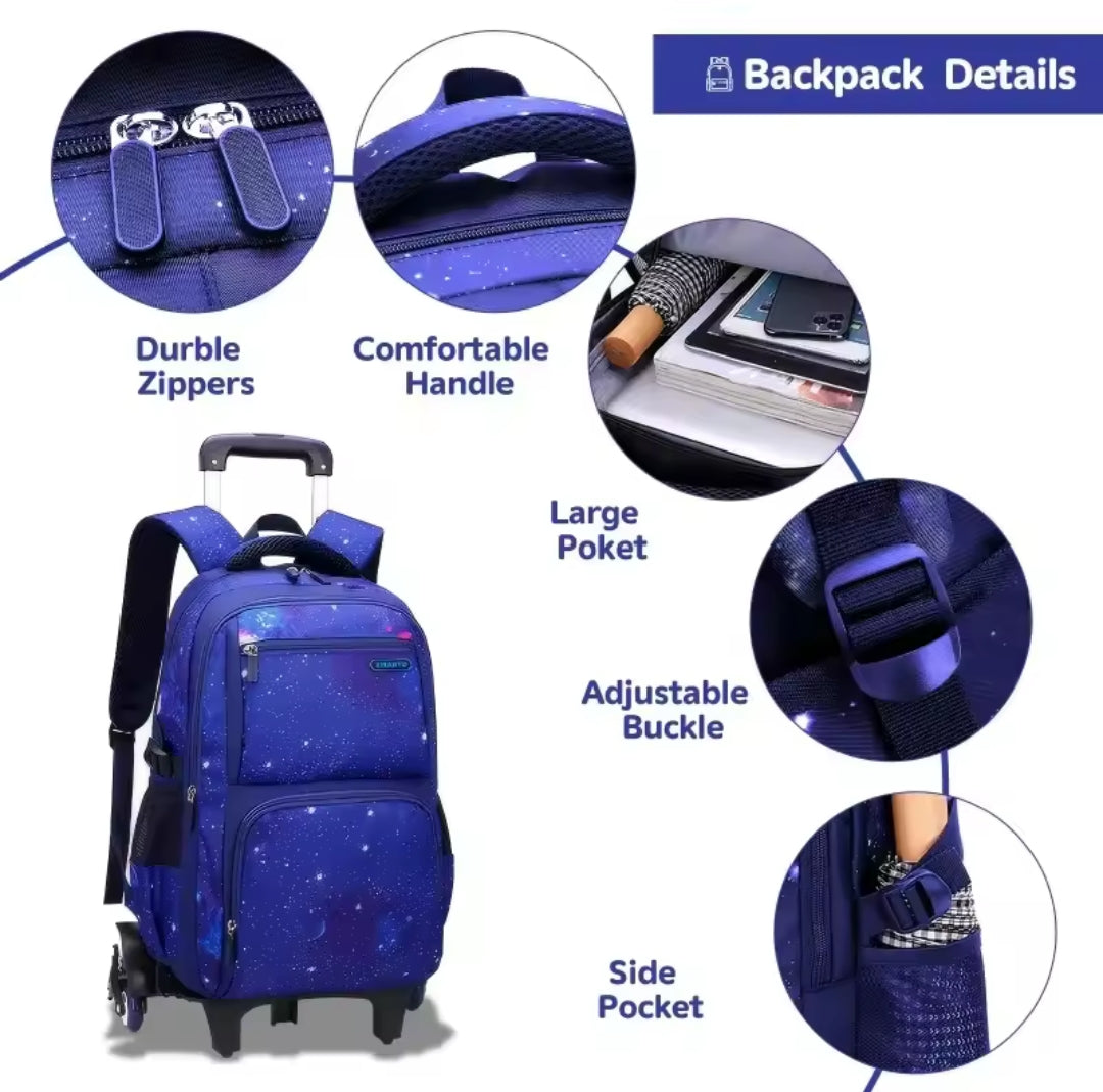 Junips | Rolling Trolley School Backpack