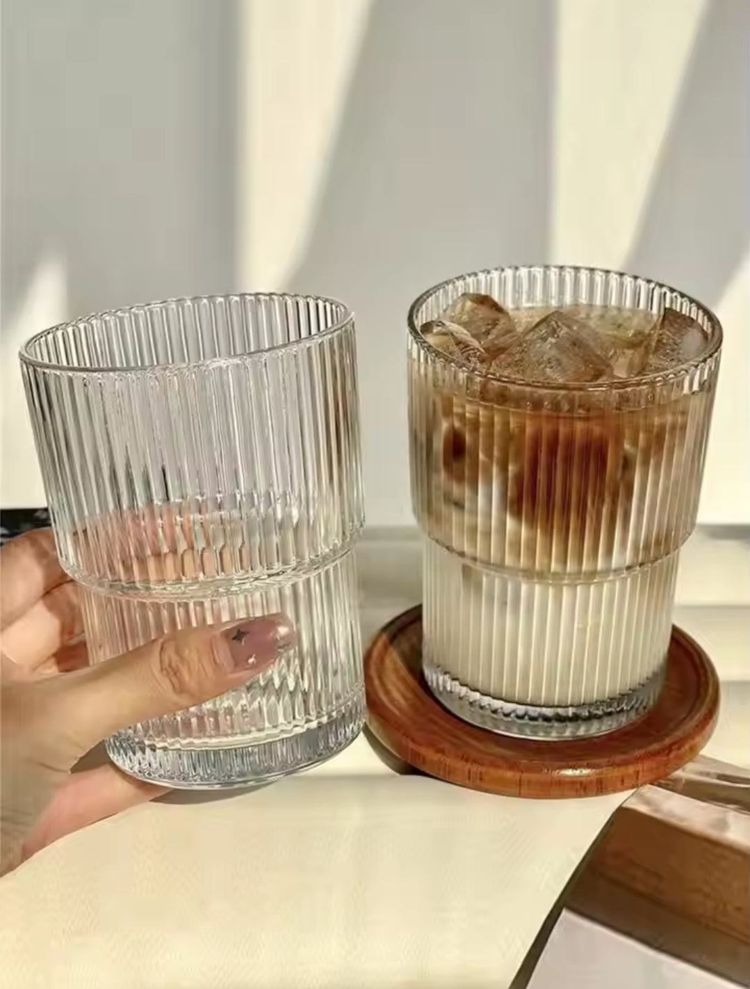 Junips | 6Pc ribbed glasses