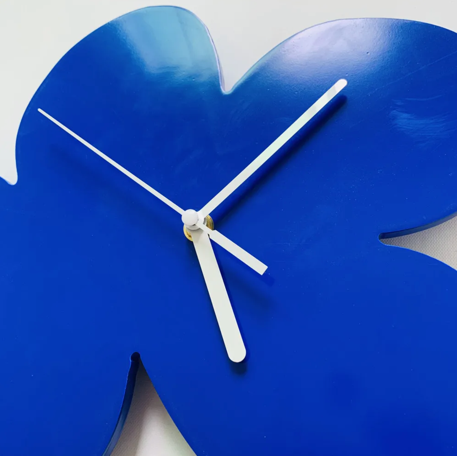 Junips | Small Blue Geometric Wall Clock