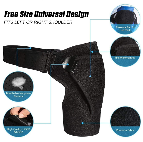 Junips | Shoulder support, compression sleeve, alleviates pain, dislocations and injuries