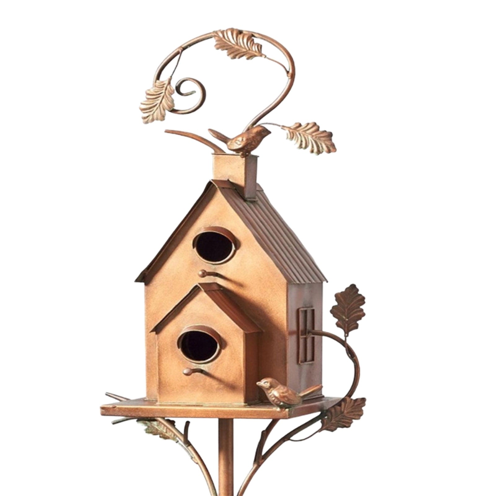 Junips | Metal art birdhouse garden stake - Talart