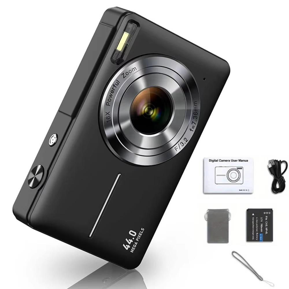 Junips | High-Resolution Kids' Digital Camera - 1080P HD, 44MP with 16X Zoom
