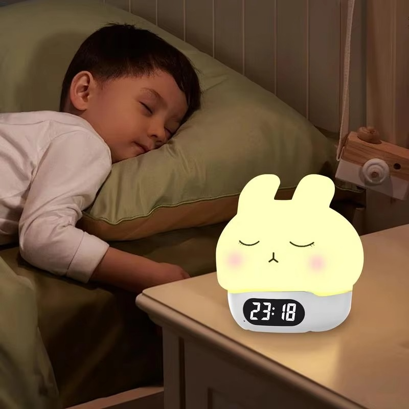 Junips | Bunny Digital Alarm Clock with Sleep Trainer and Night Light