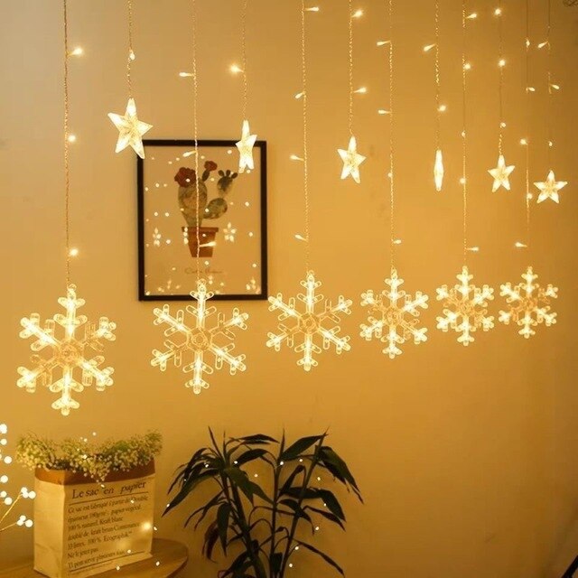 Junips | Solar Moon Star Lamp LED String Lights Decoration
