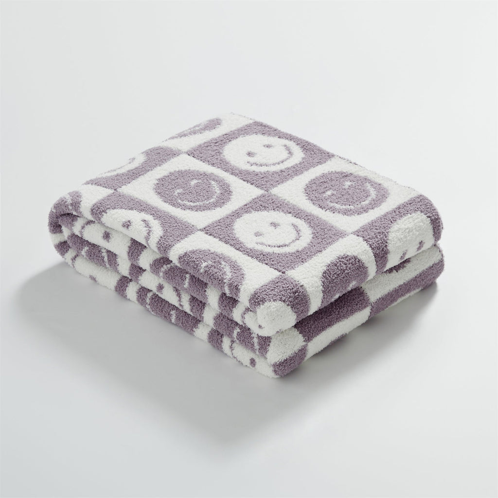 Junips | Smiley Checked Blanket