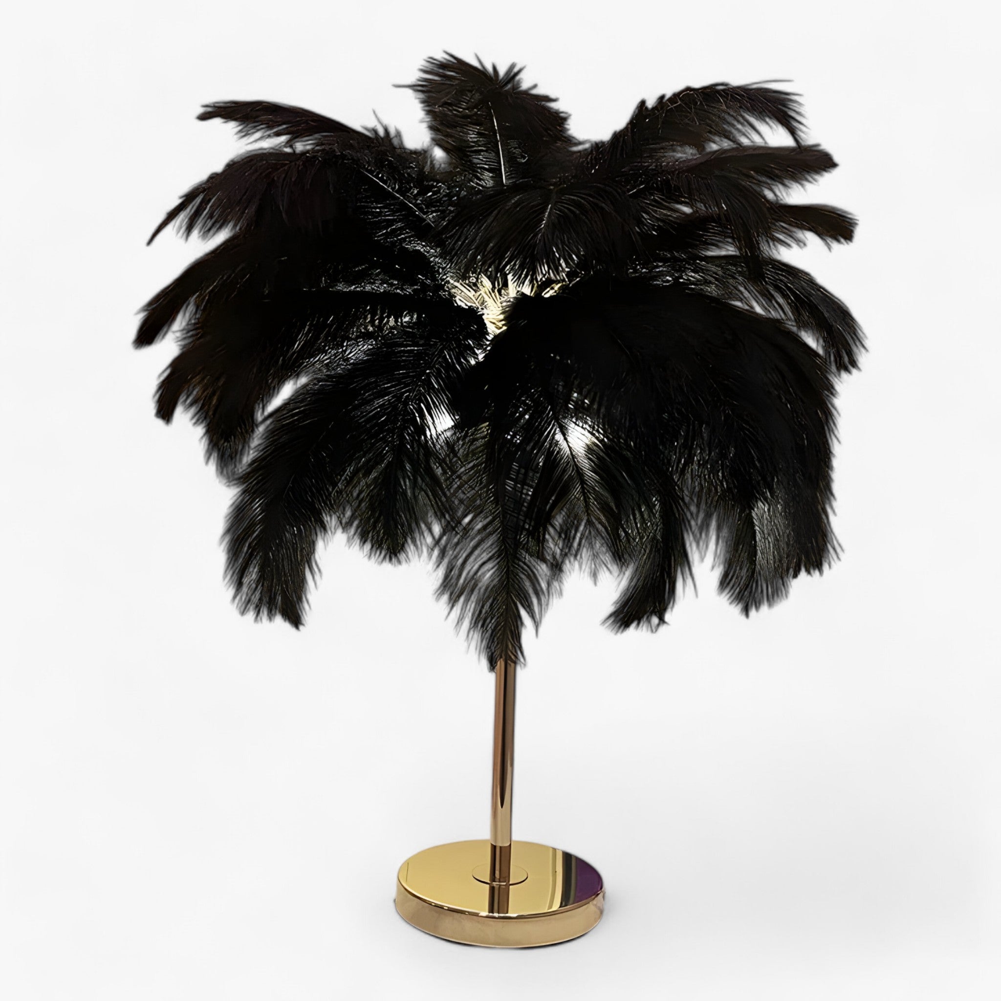 Junips | FeatherGlow | Table lamp with touch control - LED with feathers for weddings and room decoration