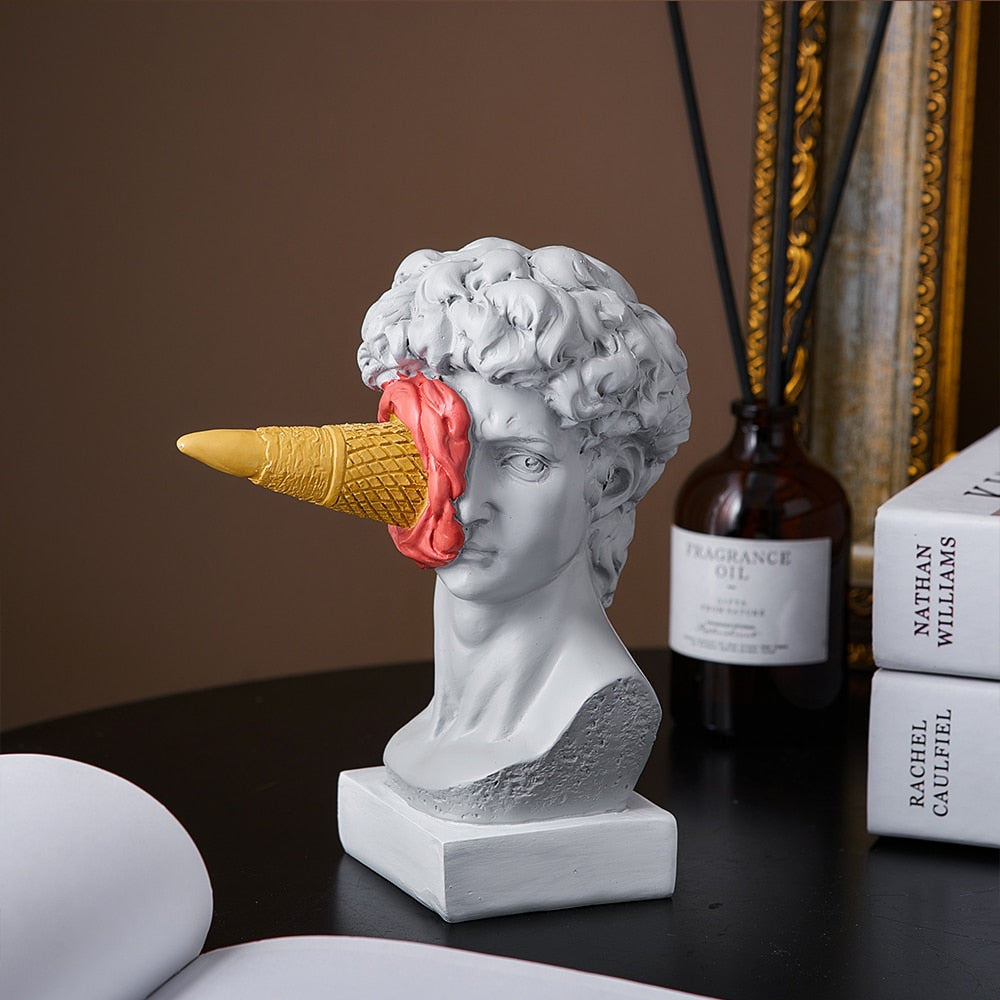 Junips | David Figurine with Ice Cream Home Decoration Sculpture