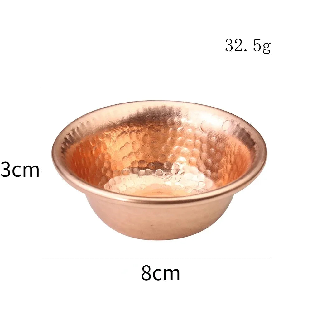 Junips | Nepalese pure copper water preparation bowl handmade hammer pattern holy water bowl for Buddha Buddhism accessories