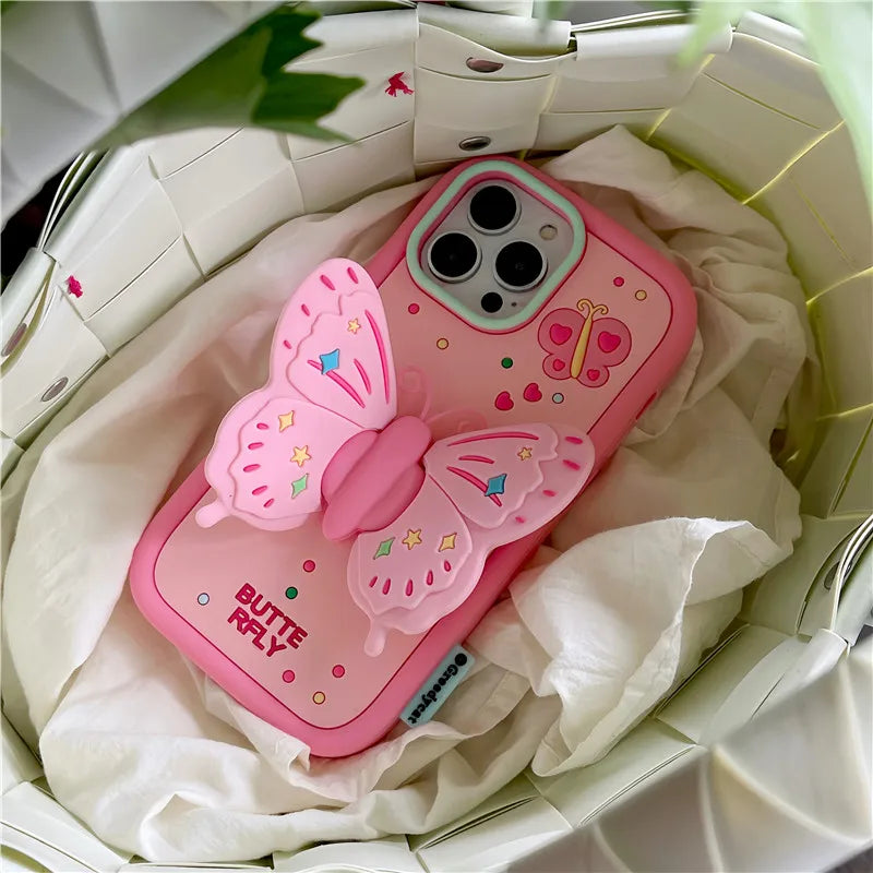 Junips | Lovely 3D Folded Butterfly Shockproof iPhone Case