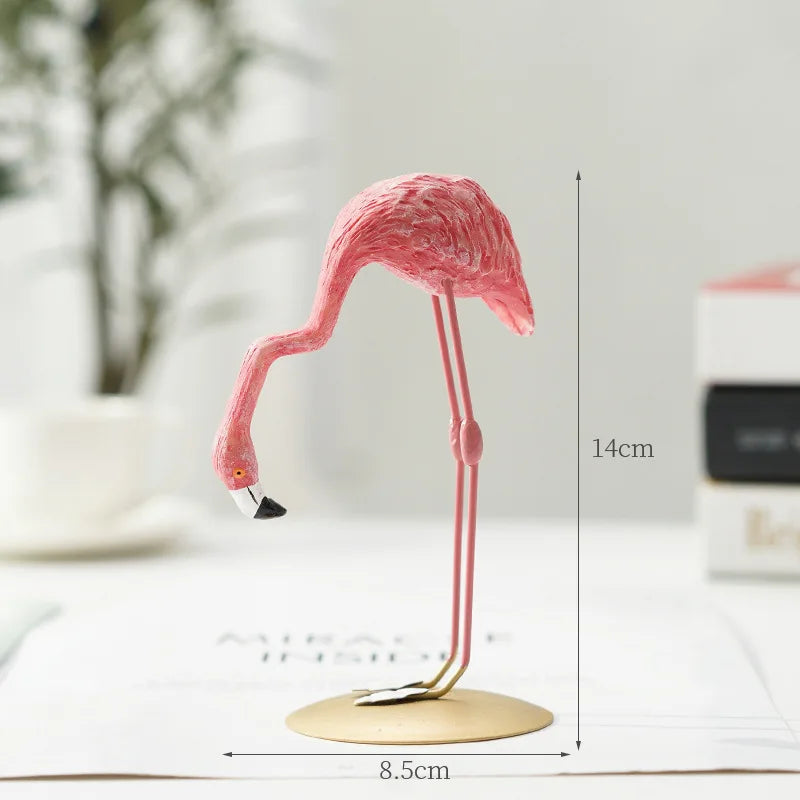 Junips | Nordic Flamingo Figurine Figure Statue Sculpture Living Room Office Wedding Party Ornaments Home Decor Decoration Accessories