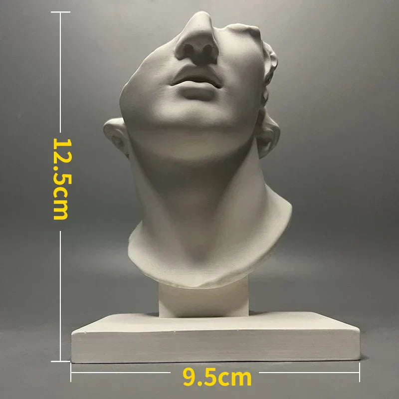 Junips | Nordic INS Style Character Plaster Statue DIY Painted Sketch Photography Props Table Decorations Home Art Plaster Decoration