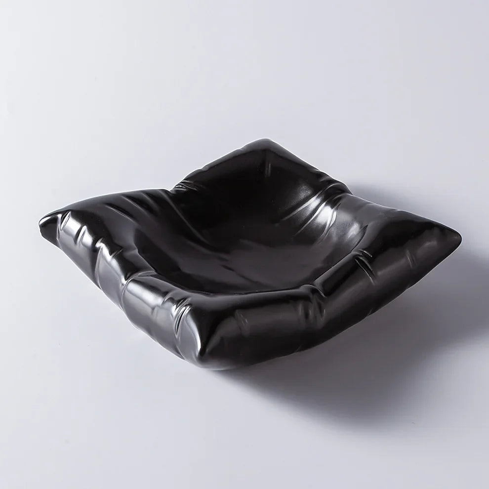 Junips | Ceramic Artistic Pillow Shape Food Plate