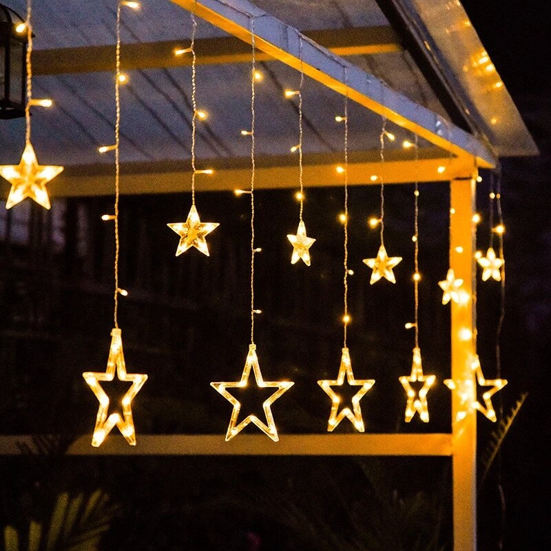 Junips | Solar Moon Star Lamp LED String Lights Decoration