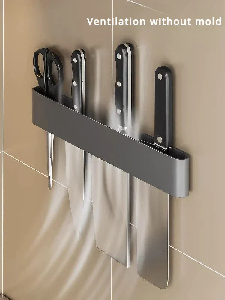 Junips | Knife holder - Knifey - Stainless steel - Multi-function shelf