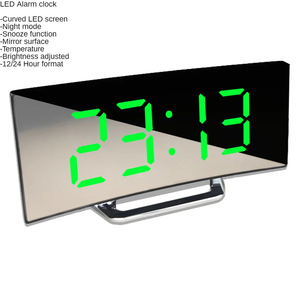 Junips | Curved Screen Digital Alarm Clock