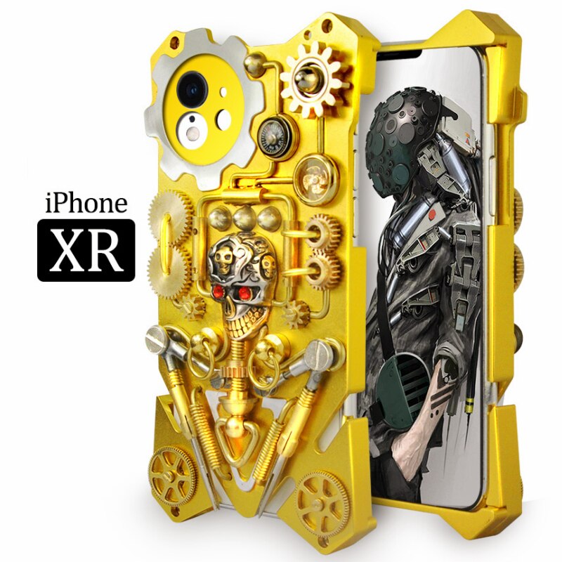 Junips | Mechanic Skull Cyberpunk Style iPhone Case